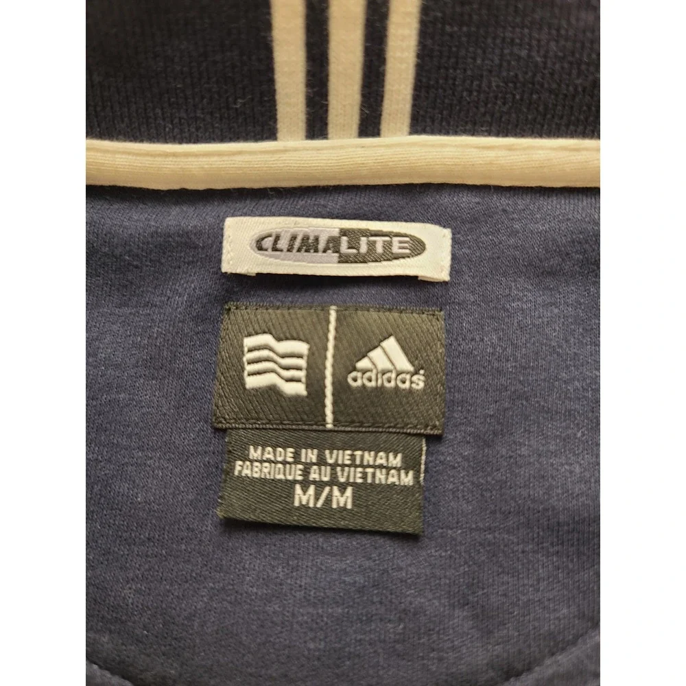 Adidas Athens 2004 Olympics NBC Polo Shirt Men's Medium Navy Blue Climalite Vtg